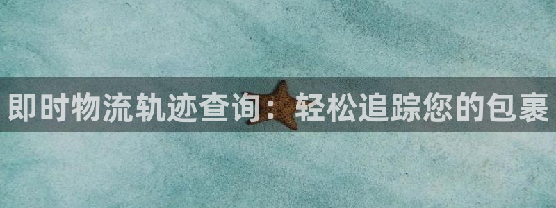 28圈注册号：即时物流轨迹查询：轻松