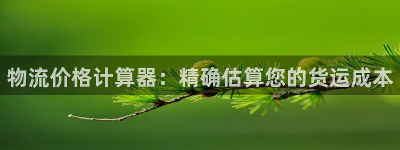 28圈注册地址：物流价格计算器：精确