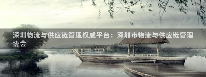 28圈登录流程：深圳物流与供应链管理