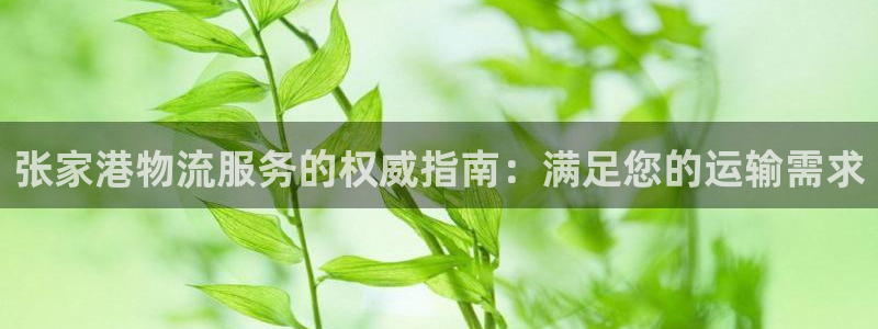 28圈注册送：张家港物流服务的权威指
