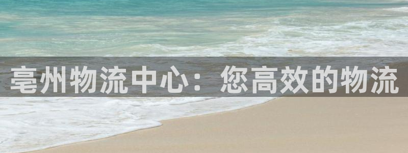 28圈娱乐官网网页下载：亳州物流中心：您高效的物流